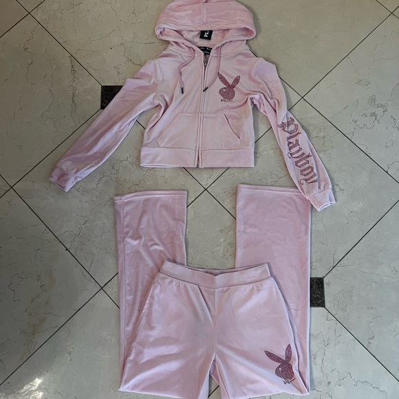Pink playboy tracksuit - Picture 1 of 7